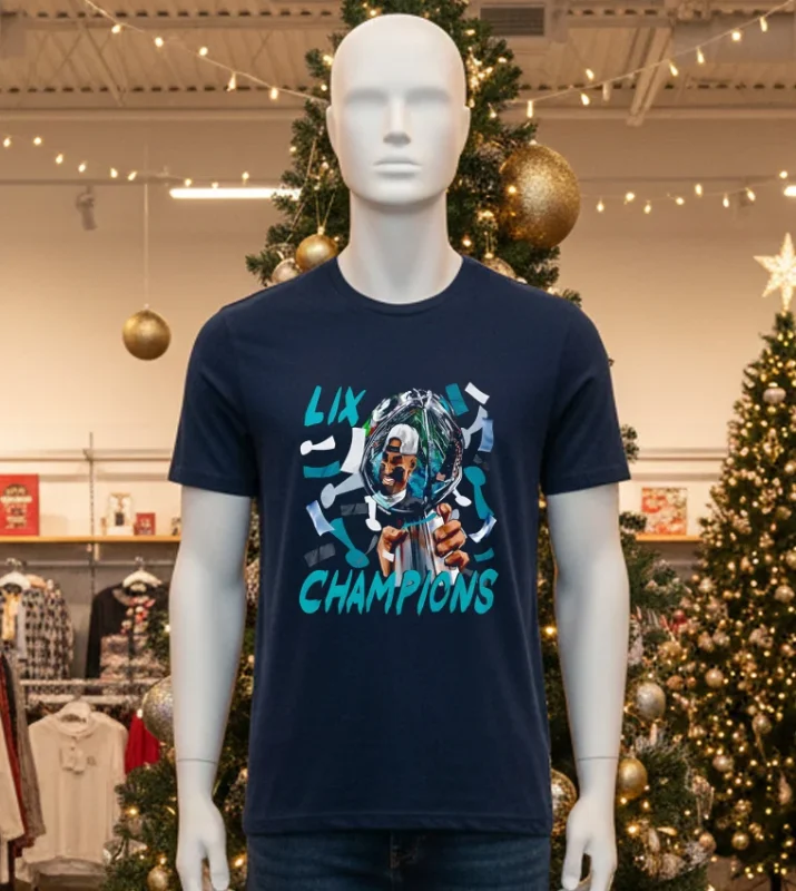 Philadelphia Eagles Cup Lix Confetti Reflection Jalen Hunt T Black T Shirt