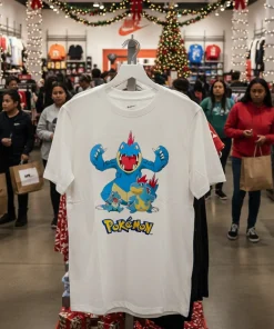 Pokemon Totodile Croconaw Feraligatr American style t-shirt