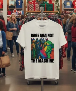 Portland Frog Colors Rage Against The Machine White T Shirt 1