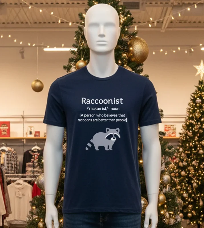 Raccoonist A Person Who Believes That Raccoons Are Better Than People T Black T Shirt