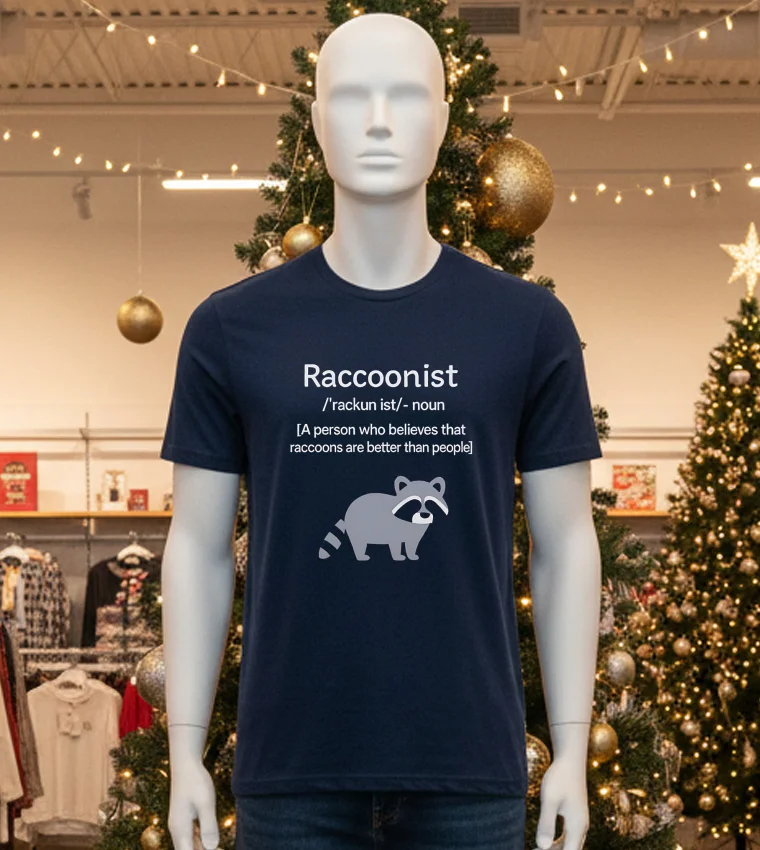 Raccoonist A Person Who Believes That Raccoons Are Better Than People T - black-t-shirt Raccoonist A Person Who Believes That Raccoons Are Better Than People T Black T Shirt