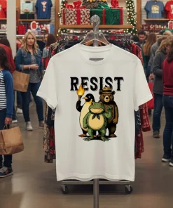 Resist Penguin Frog Bear Sublimation shirt