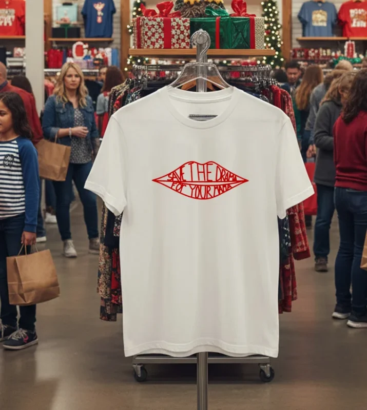 Save The Drama For Your Mama White T Shirt 1