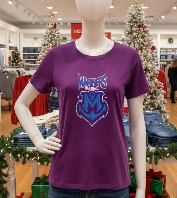 Seattle Mariners Mariners Baseball Logo Style Purple T Shirt