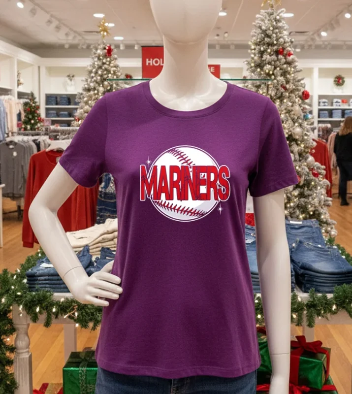 Seattle Mariners Mariners Baseball Mariners Ball Purple T Shirt