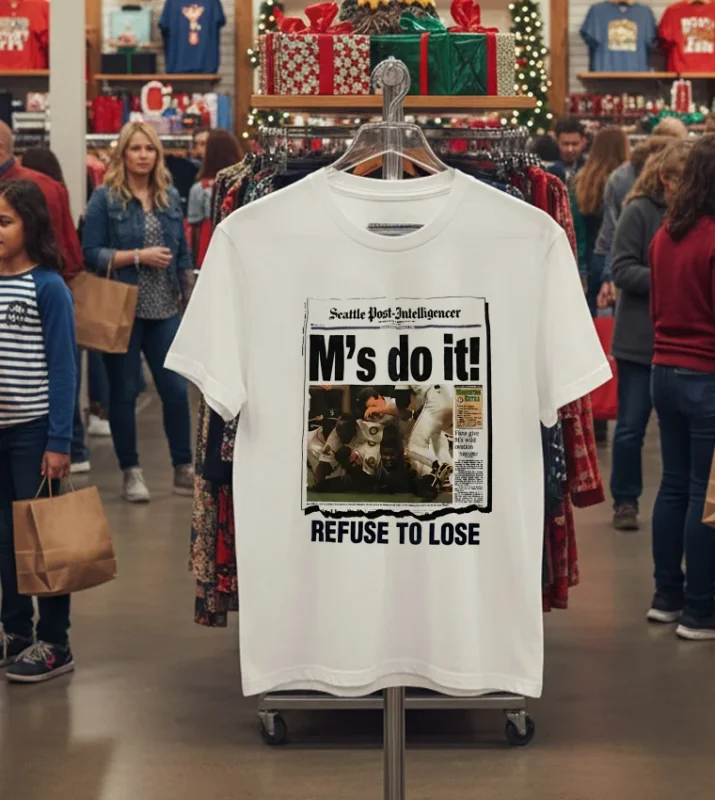 Seattle Post Intelligencer M S Do It Refuse To Lose White T Shirt 1