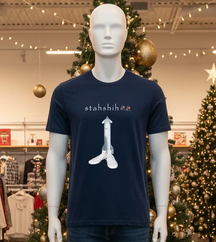 Starship Spacex   Black T Shirt