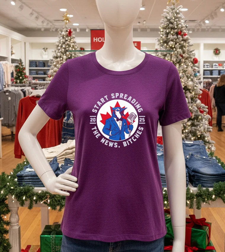 Start Spreading The News Bitches 2025 Toronto Blue Jays - purple-t-shirt Start Spreading The News Bitches 2025 Toronto Blue Jays Purple T Shirt