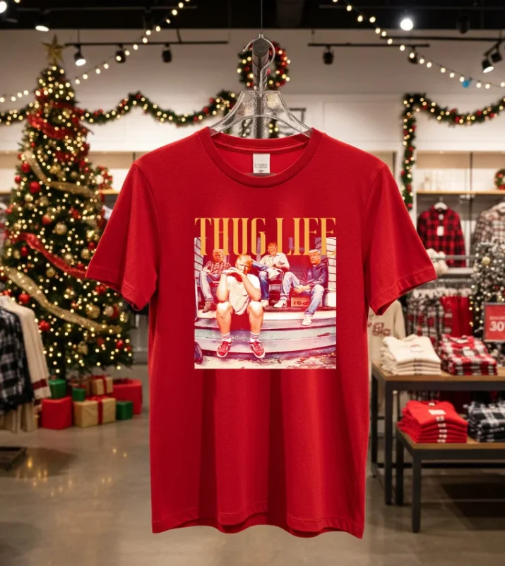 Thug Life Donald Trump 2024   Red T Shirt