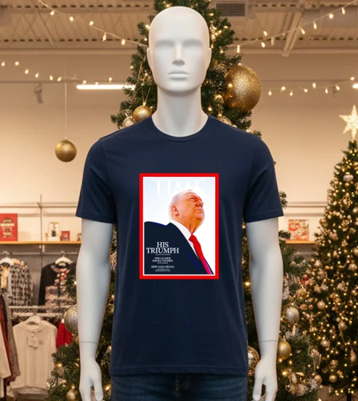 Time Cover His Triumph 2025 T   Black T Shirt