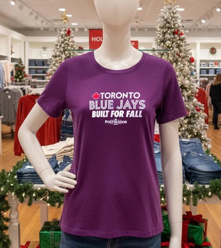 Toronto Blue Jays Built For Fall 2025 Mlb Purple T Shirt
