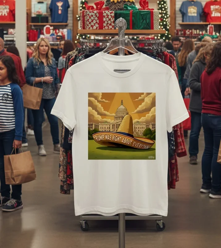 Trump Was Right About Everything Sombrero Meme White T Shirt 1