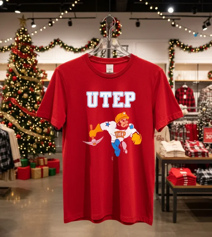 Utep Miners Football Uniform Homecoming Special Red T Shirt