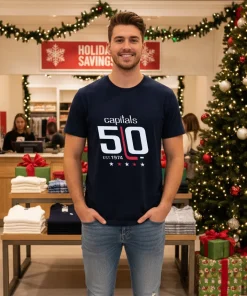 Washington Capitals 50th Anniversary Est 1974 American style t-shirt