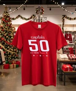 Washington Capitals 50th Anniversary Est 1974 American style t-shirt