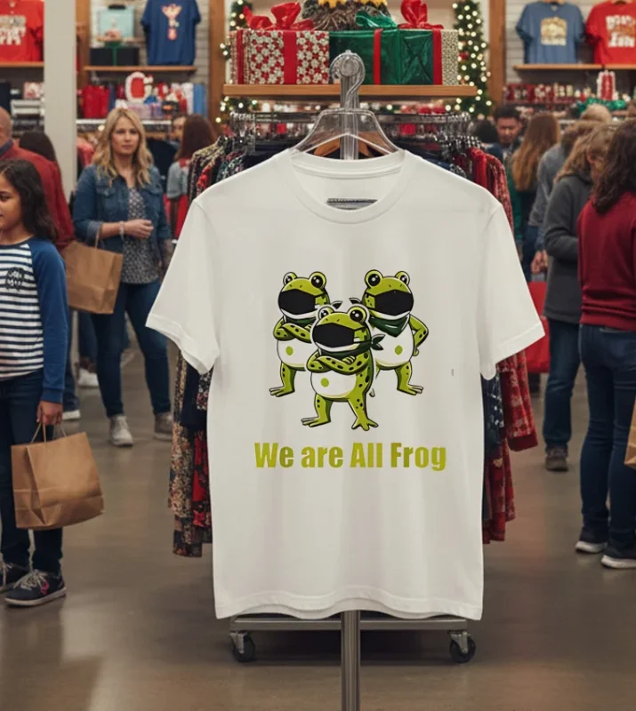 We Are All Frog Portland Frog Solidarity White T Shirt 1