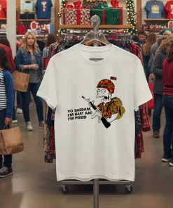 Yo Saddam I m Bart And I m Pissed American style t-shirt